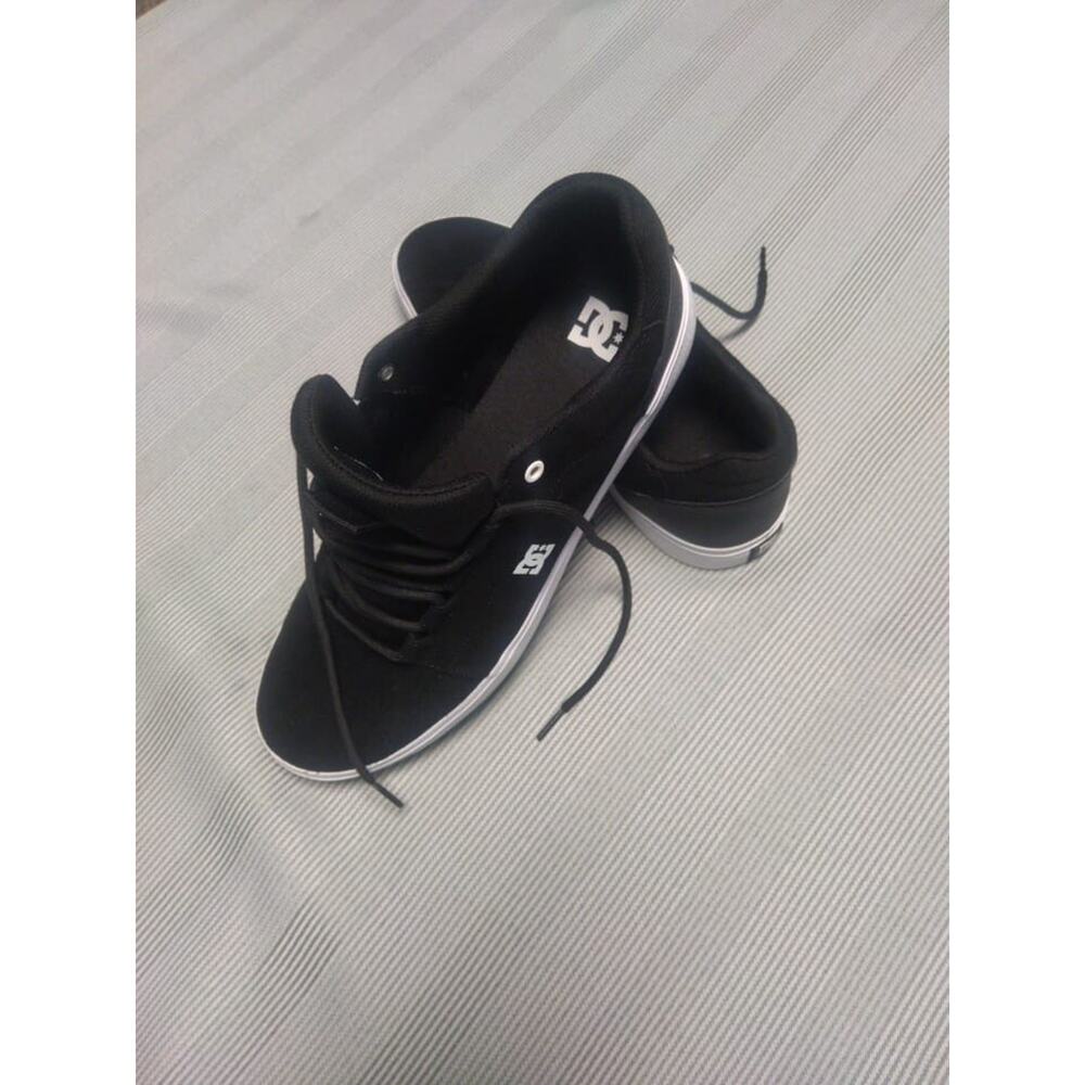 DC Men's Trase TX Black Sneaker, Size 14 M, Skate Shoes Black & White - Picture 7 of 12